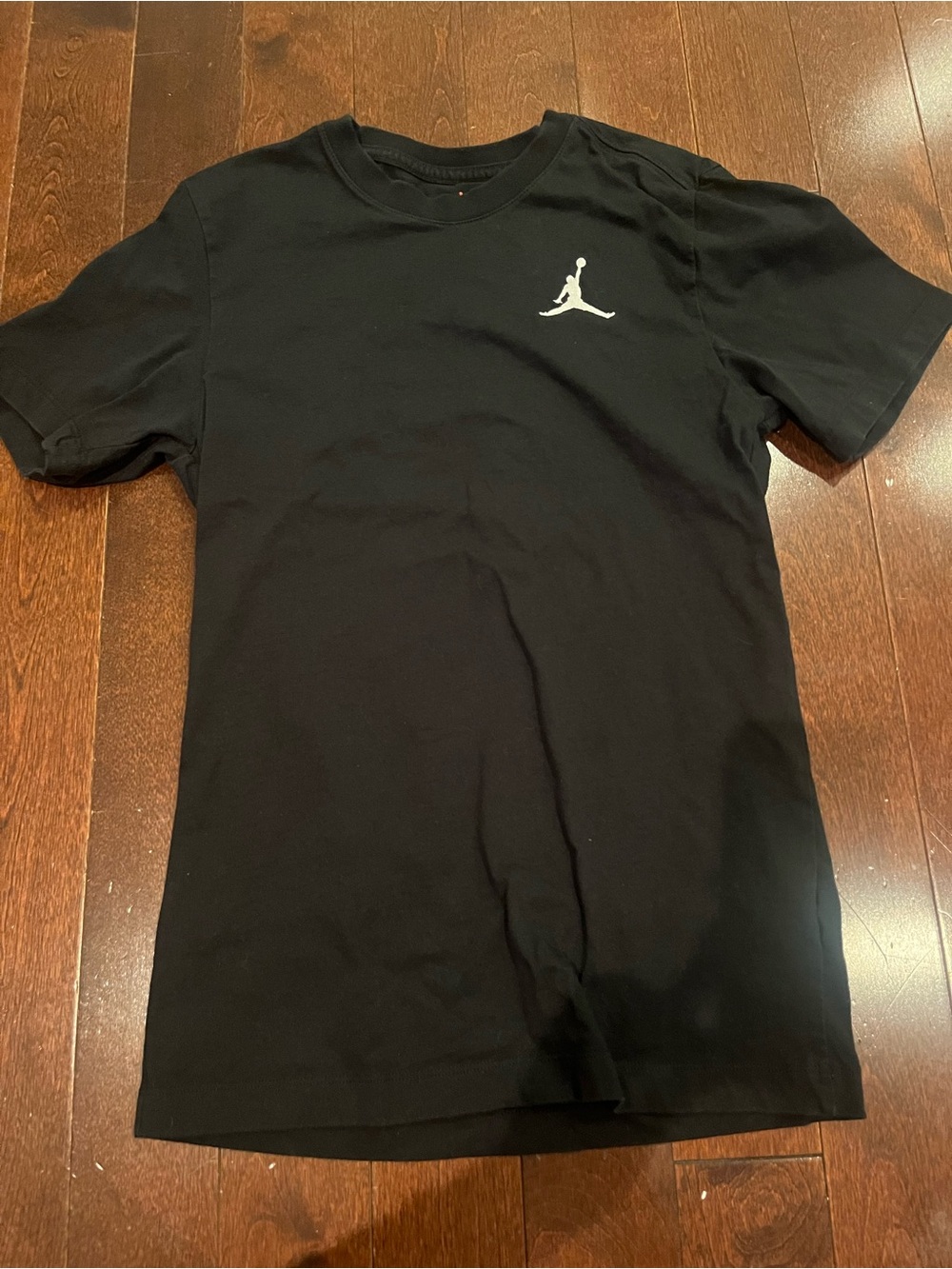 Jordan Black Short Sleeve Crewneck Tee with White Jumpman